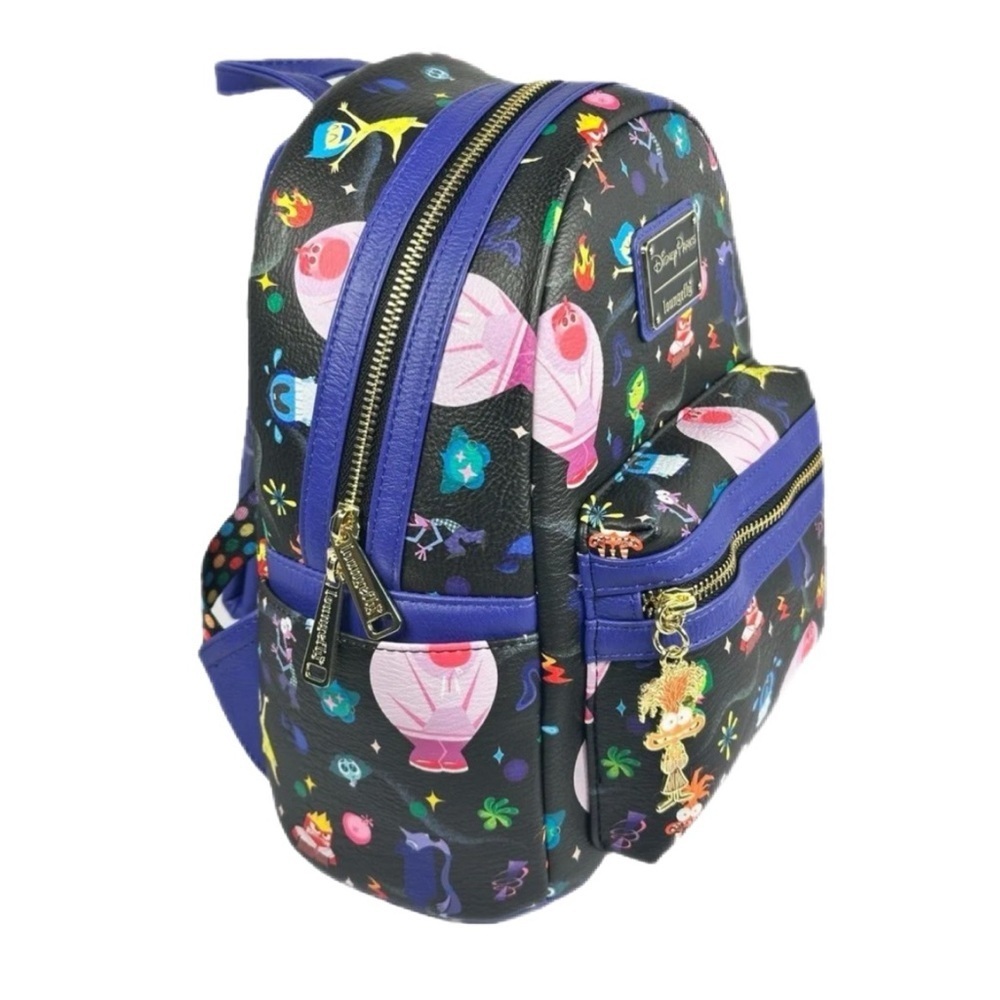 Disney Parks 2025 Pixar INSIDE OUT 2 Loungefly Mini Backpack - NWT - Picture 2 of 6